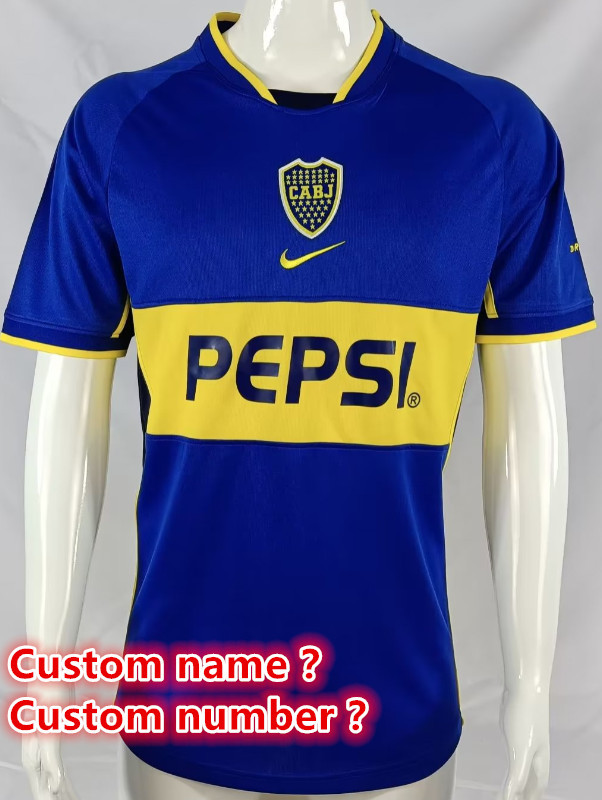 Boca Retro jersey Home and away adult Boca Roman soccer jersey 10-18 days.  About to reach your country