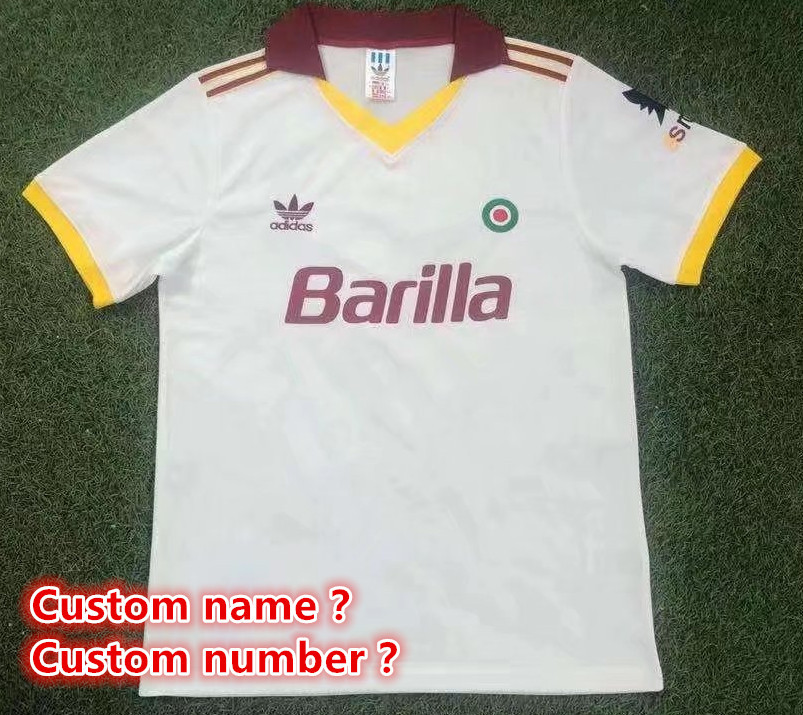 Roma Retro jersey Home and away adult Retro Roman soccer jersey 10-18 days.  About to reach your country