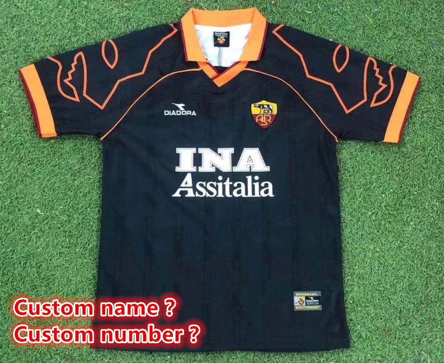 Roma Retro jersey Home and away adult Retro Roman soccer jersey 10-18 days.  About to reach your country