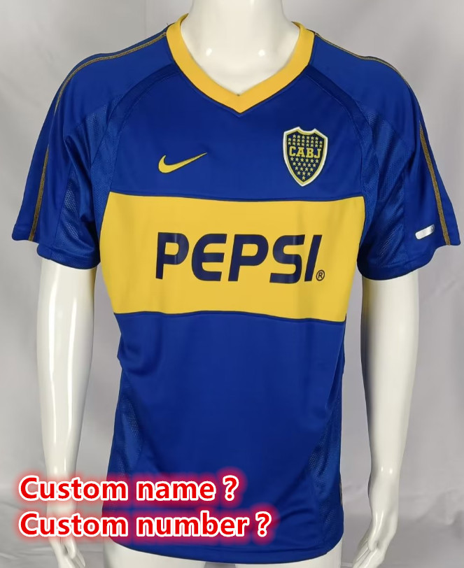Boca Retro jersey Home and away adult Boca Roman soccer jersey 10-18 days.  About to reach your country