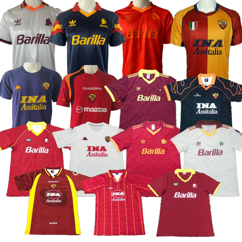Roma Retro jersey Home and away adult Retro Roman soccer jersey 10-18 days.  About to reach your country