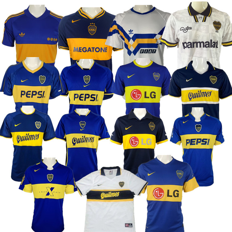 Boca Retro jersey Home and away adult Boca Roman soccer jersey 10-18 days.  About to reach your country