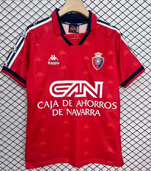 96/97 Osasuna Retro jersey  Home and away  adult Retro Osasuna soccer jersey 10-18 days.  About to reach your country