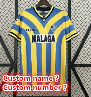 Malaga Retro jersey  Home and away adult Retro Malaga soccer jersey 10-18 days. About to reach your country