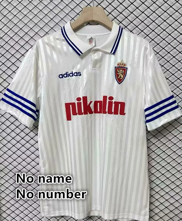 95/96 Zaragoza Retro jersey  Home and away  adult Retro Zaragoza soccer jersey 10-18 days.  About to reach your country