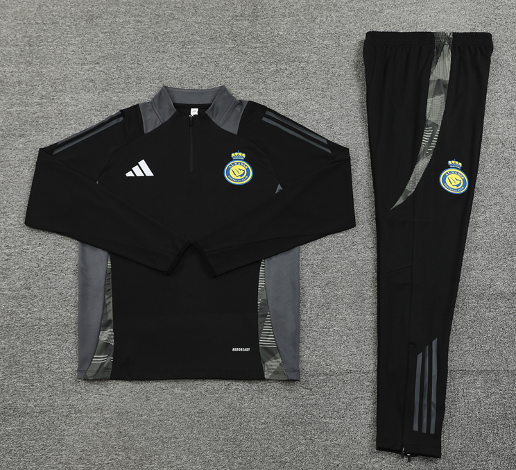 New Al Nassr training coat jacket  jersey kids kit adult kit New 24 25 Al Nassr training coat jacket soccer jersey 10-20 days. It will arrive in your country