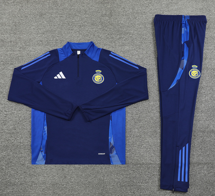 New Al Nassr training coat jacket  jersey kids kit adult kit New 24 25 Al Nassr training coat jacket soccer jersey 10-20 days. It will arrive in your country