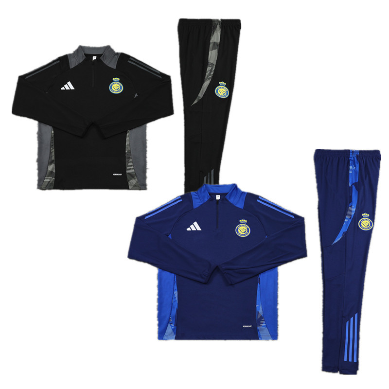 New Al Nassr training coat jacket  jersey kids kit adult kit New 24 25 Al Nassr training coat jacket soccer jersey 10-20 days. It will arrive in your country