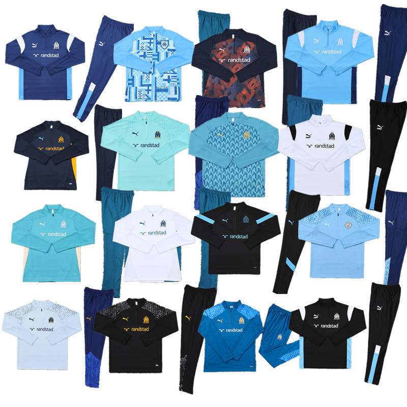 New Marseille training coat jacket  jersey kids kit adult kit New 24 25 Marseille training coat jacket soccer jersey 10-20 days. It will arrive in your country