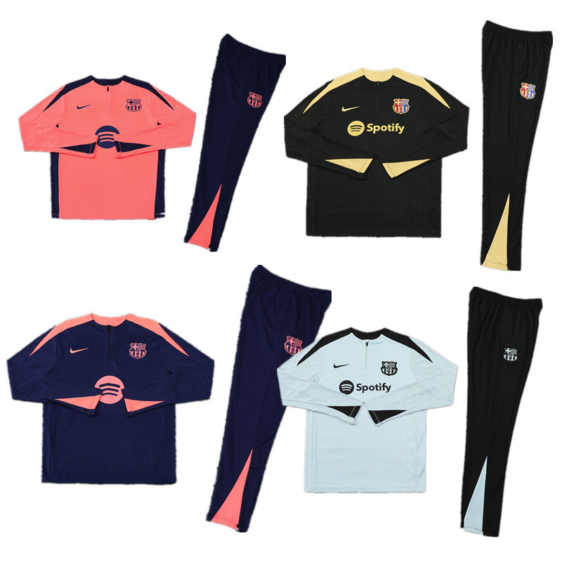 New Barcelona training coat jacket  jersey kids kit adult kit New 24 25 Barcelona training coat jacket soccer jersey 10-20 days. It will arrive in your country