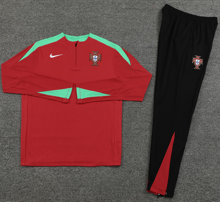 New Portugal training coat jacket  jersey kids kit adult kit New 24 25 Portugal training coat jacket soccer jersey 10-20 days. It will arrive in your country