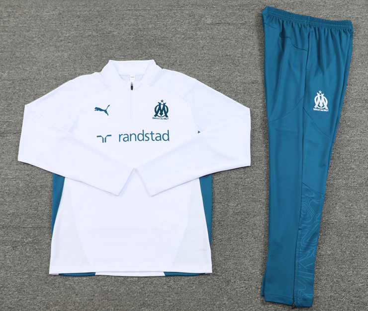 New Marseille training coat jacket  jersey kids kit adult kit New 24 25 Marseille training coat jacket soccer jersey 10-20 days. It will arrive in your country