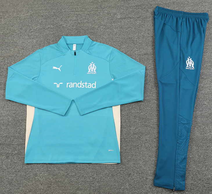 New Marseille training coat jacket  jersey kids kit adult kit New 24 25 Marseille training coat jacket soccer jersey 10-20 days. It will arrive in your country