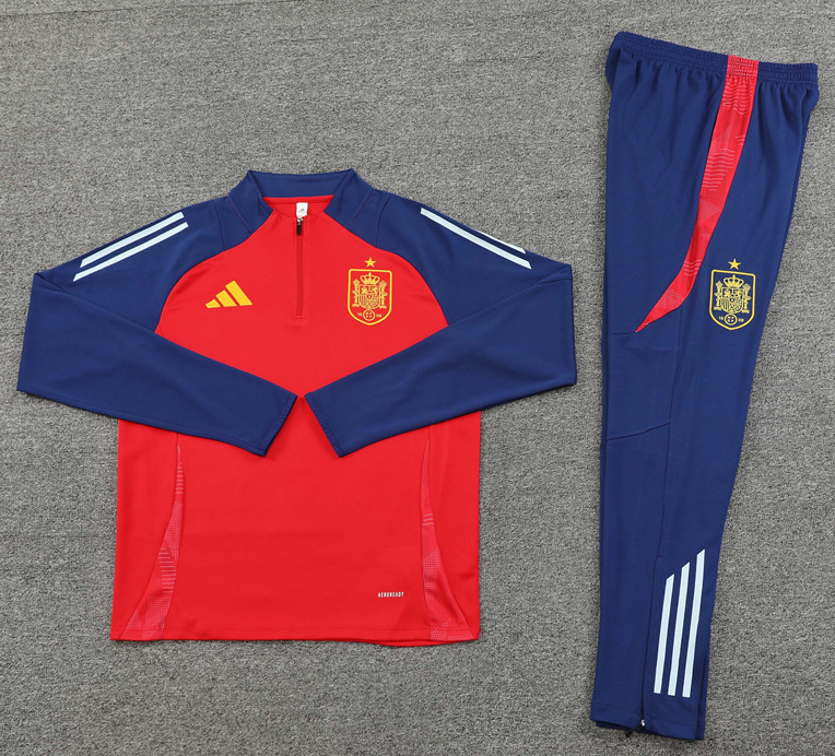 New Spain training coat jacket  jersey kids kit adult kit New 24 25 Spain training coat jacket soccer jersey 10-20 days. It will arrive in your country