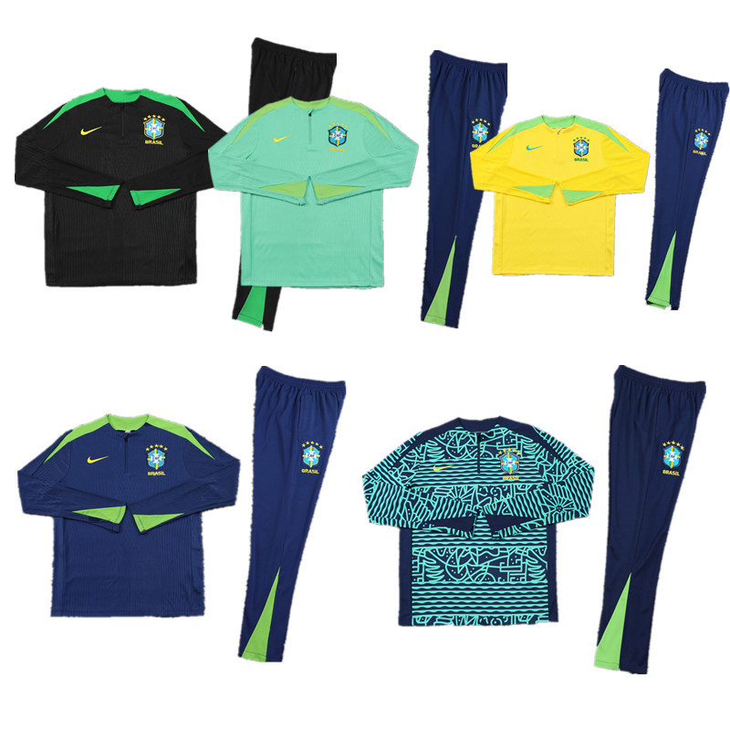 New Brazil training coat jacket  jersey kids kit adult kit New 24 25 Brazil  training coat jacket soccer jersey 10-20 days. It will arrive in your country