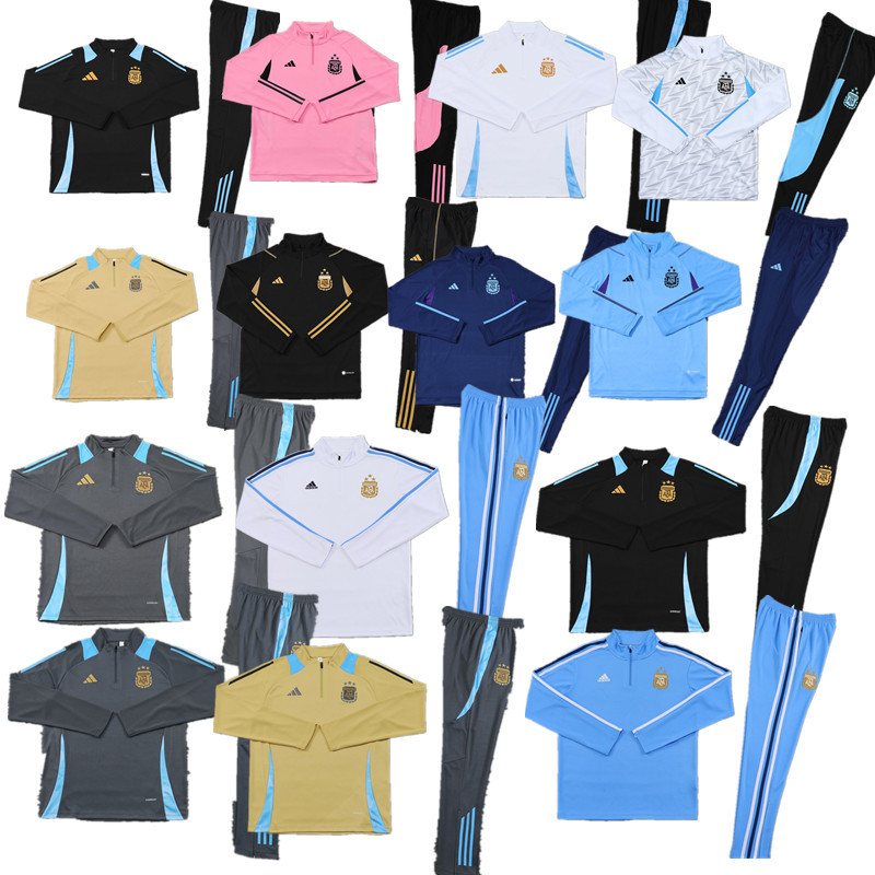 New Argentina training coat jacket  jersey kids kit adult kit New 24 25 Argentina training coat jacket soccer jersey 10-20 days. It will arrive in your country