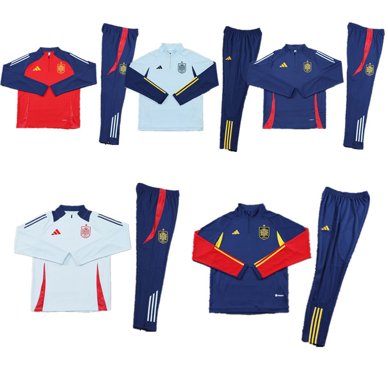 New Spain training coat jacket  jersey kids kit adult kit New 24 25 Spain training coat jacket soccer jersey 10-20 days. It will arrive in your country