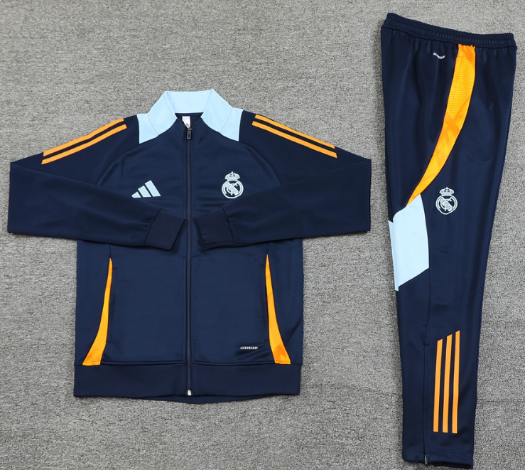 24 25 New Real Madrid training coat jacket  jersey adult kit New 24 25 Real Madrid coat jacket soccer jersey 10-20 days. It will arrive in your country