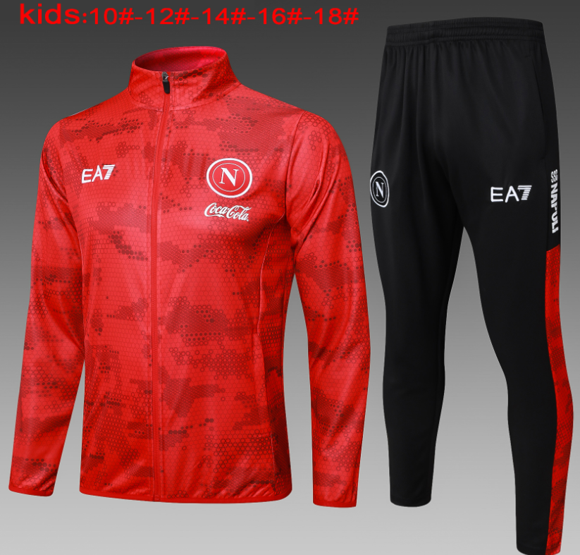New Naples training coat jacket  jersey kids kit adult kit New 24 25 Naples coat  jacket soccer jersey 10-20 days. It will arrive in your country