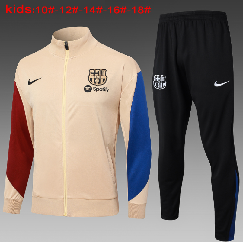 New Barcelona training coat jacket  jersey kids kit adult kit New 24 25 Barcelona coat jacket soccer jersey 10-20 days. It will arrive in your country