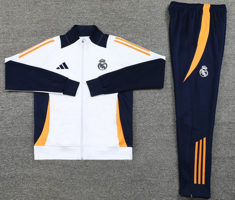 24 25 New Real Madrid training coat jacket  jersey adult kit New 24 25 Real Madrid coat jacket soccer jersey 10-20 days. It will arrive in your country