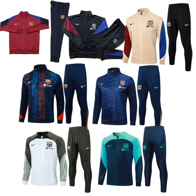 New Barcelona training coat jacket  jersey kids kit adult kit New 24 25 Barcelona coat jacket soccer jersey 10-20 days. It will arrive in your country