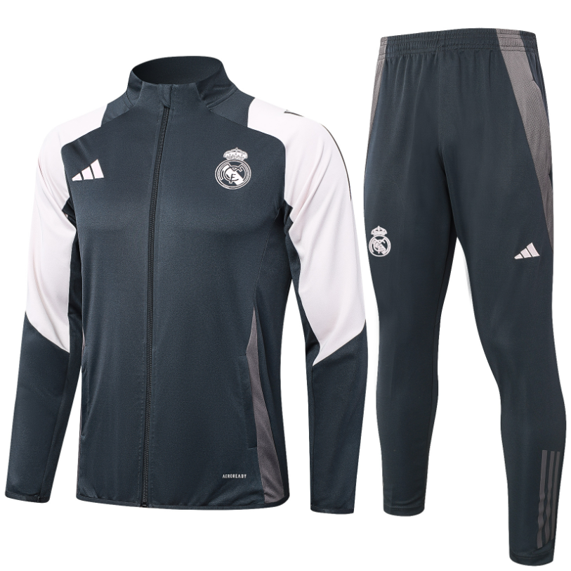 New Real madrid  training coat jacket  jersey kids kit adult kit New 24 25 Real madrid coat jacket soccer jersey 10-20 days. It will arrive in your country