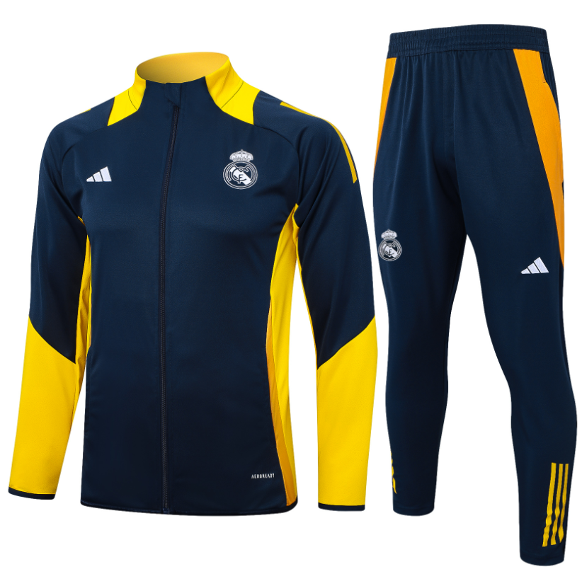 New Real madrid  training coat jacket  jersey kids kit adult kit New 24 25 Real madrid coat jacket soccer jersey 10-20 days. It will arrive in your country