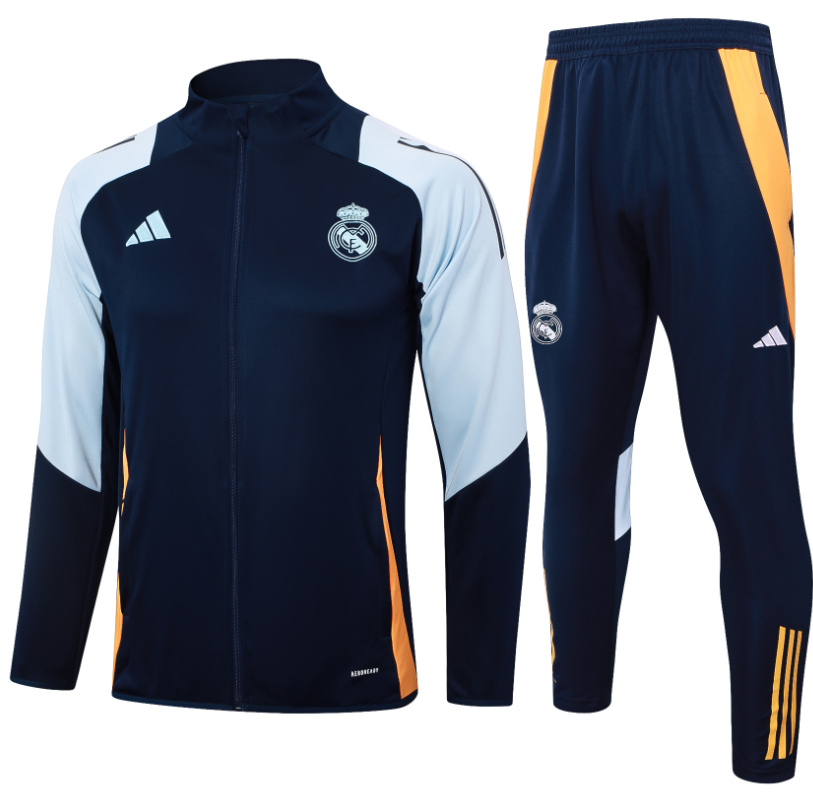 New Real madrid  training coat jacket  jersey kids kit adult kit New 24 25 Real madrid coat jacket soccer jersey 10-20 days. It will arrive in your country