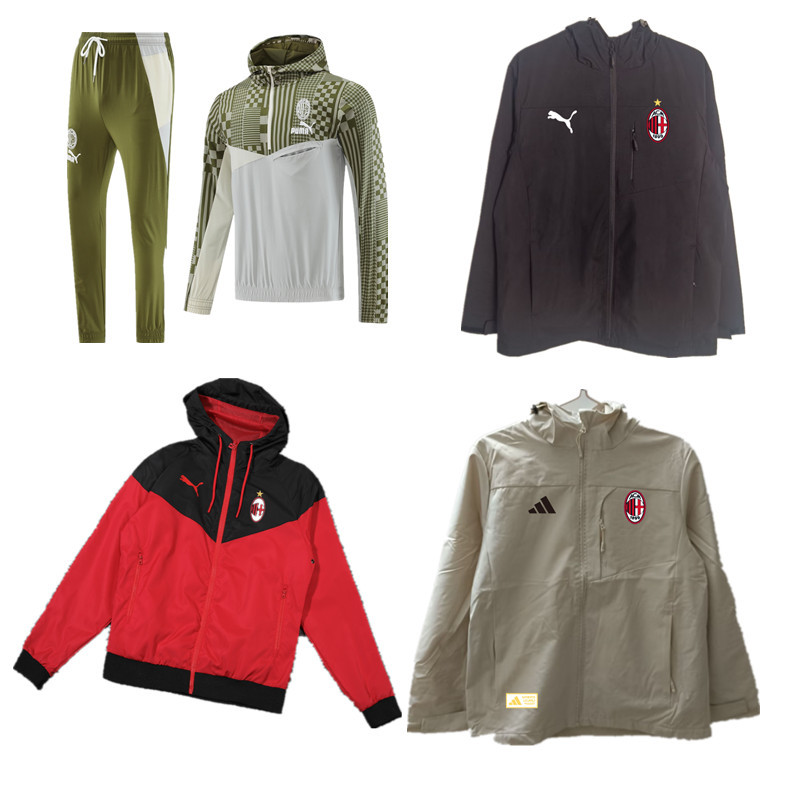 New AC Milan Trench coatcoat jacket  jersey adult kit New 24 25 AC MilanTrench coat coat  jacket soccer jersey 10-20 days. It will arrive in your country