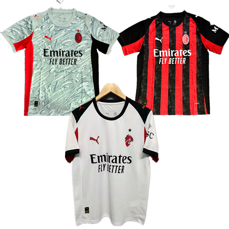 25 26 AC Milan  jersey 2024 2025 Home and away adult 2025 2026 AC Milan soccer jersey 10-20 days. It will arrive in your country