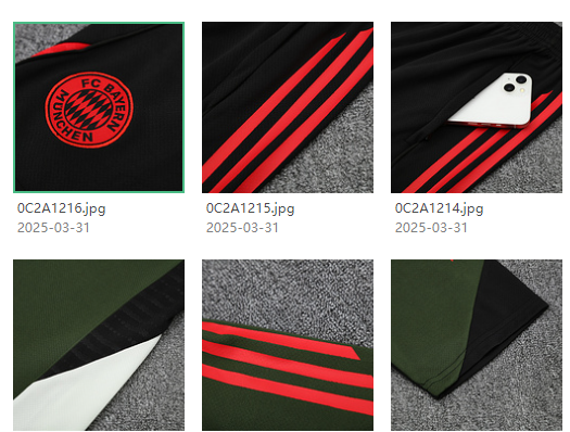 Bayern Munich jersey Pocket zipper pants kids kit New training  adult kit  Home and away 25 26 Bayern Munich soccer jersey 10-20 days. It will arrive in your country