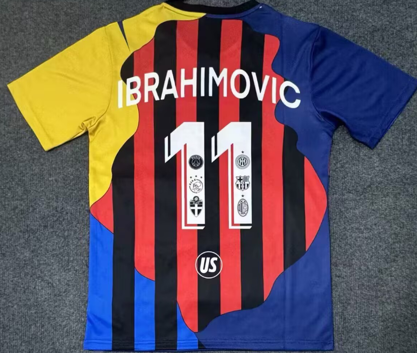 25 26 AC Milan  jersey 2024 2025 Home and away adult  Ibrahimovic commemorative edition 2025 2026 AC Milan soccer jersey 10-20 days. It will arrive in your country