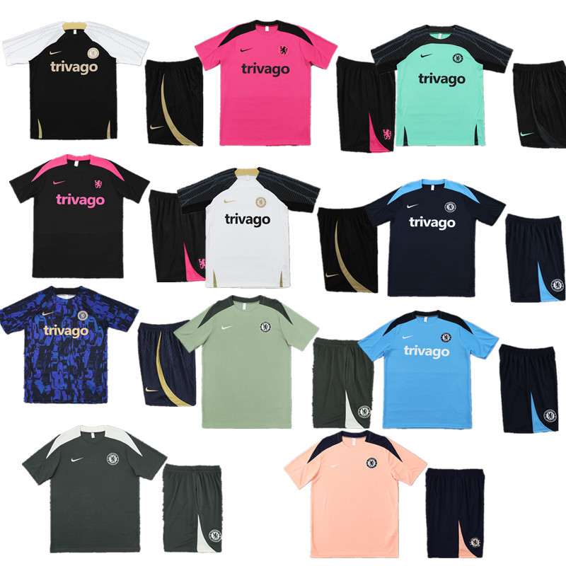 Chelsea  jersey Pocket zipper pants kids kit New training  adult kit  Home and away 25 26 Chelsea soccer jersey 10-20 days. It will arrive in your country