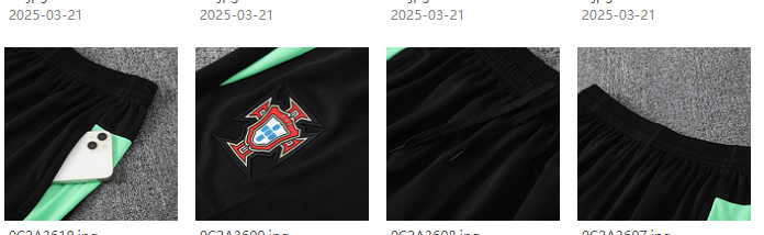 Portugal jersey Pocket zipper pants kids kit New training  adult kit  Home and away 25 26 Portugal soccer jersey 10-20 days. It will arrive in your country