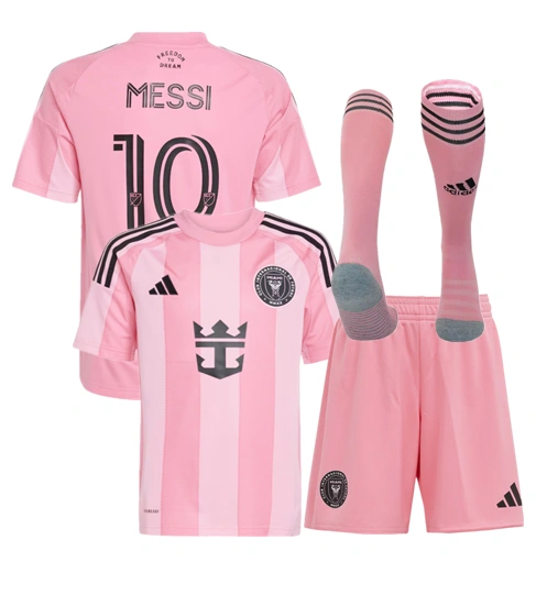 Inter Miami jersey kids kit 25 26 Home and away New adult kit 2025 2026 Inter Miami soccer jersey 10-20 days. It will arrive in your country