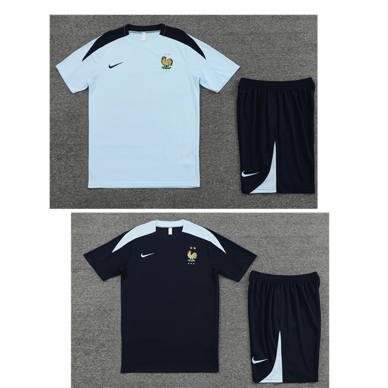 France jersey Pocket zipper pants kids kit New training  adult kit  Home and away 25 26 France soccer jersey 10-20 days. It will arrive in your country