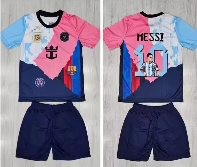 Inter Miam Barcelona new Messi Commemorative edition jersey 2025 2026  Home and away New kids kit Inter Miam  Barcelona 25/26 Messi soccer jersey 10-20 days. It will arrive in your country
