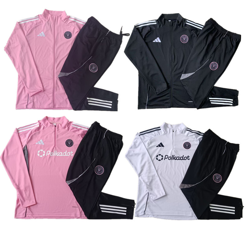 Inter Miam  training coat jacket  jersey kids kit adult kit New 25 26 Inter Miam coat jacket soccer jersey 10-20 days. It will arrive in your country