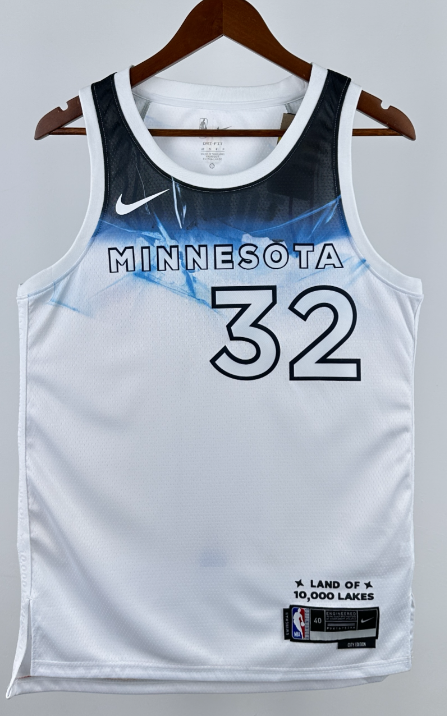 The Timberwolves NBA basketball jersey, 24 25  jersey, adult men's tank top jersey TOWNS 32 RANDLE 30  EDWARDS 5