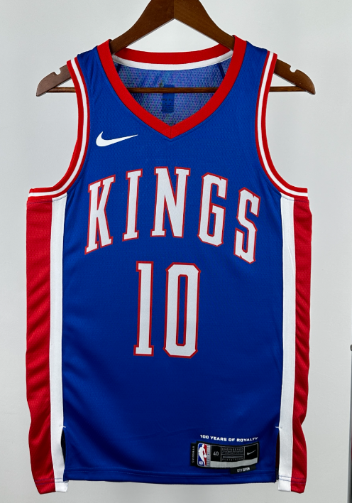 Kings  NBA basketball jersey, 24 25  jersey, adult men's tank top jersey DEROZAN  10 SABONIS 11 FOX 5