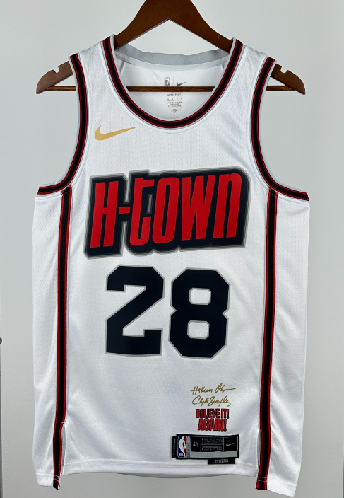 Rocket  NBA basketball jersey, 24 25  jersey, adult men's tank top jersey GREEN 4 SENGUN 28 HARDEN 13