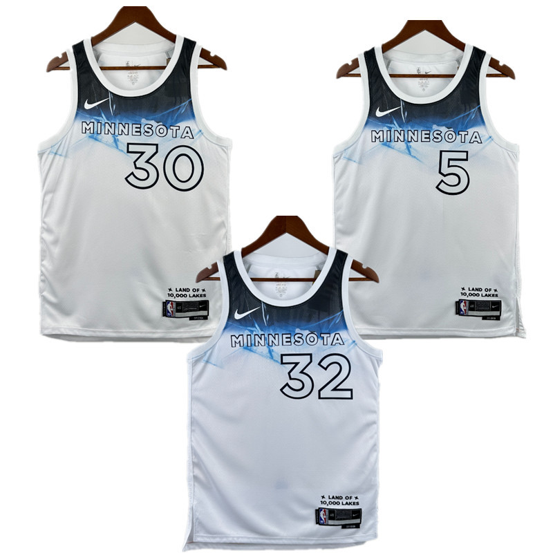 The Timberwolves NBA basketball jersey, 24 25  jersey, adult men's tank top jersey TOWNS 32 RANDLE 30  EDWARDS 5