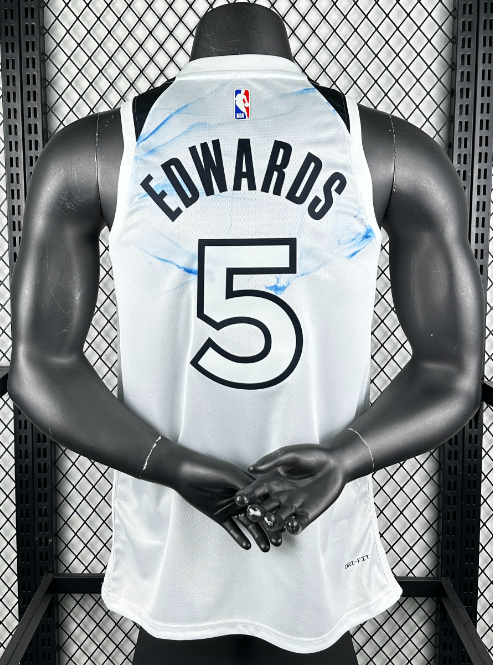 The Timberwolves NBA basketball jersey, 24 25  jersey, adult men's tank top jersey TOWNS 32 RANDLE 30  EDWARDS 5