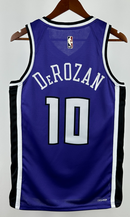 Kings  NBA basketball jersey, 24 25  jersey, adult men's tank top jersey DEROZAN  10 SABONIS 11 FOX 5