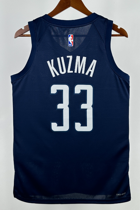Wizards NBA basketball jersey, 24 25  jersey, adult men's tank top jersey KUZMA 33  POOLE 13