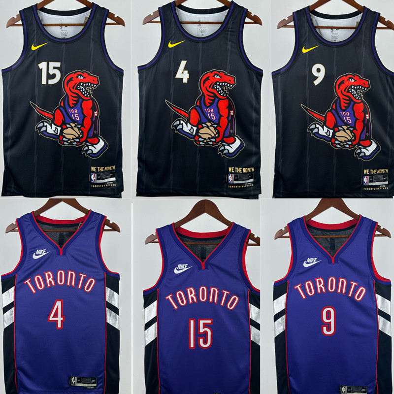 Raptors  NBA basketball jersey, 24 25  jersey, adult men's tank top jersey  CARTER 15 BARNES 4  BARRETT 9