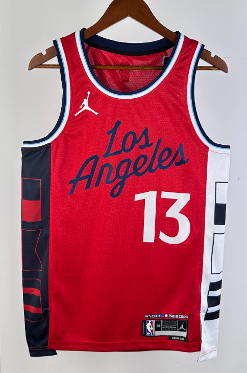 Clippers NBA basketball jersey,  jersey, adult men's tank top jersey GEORGE 13  LEONARD 2 HARDEN 1 WESTBROOK 0