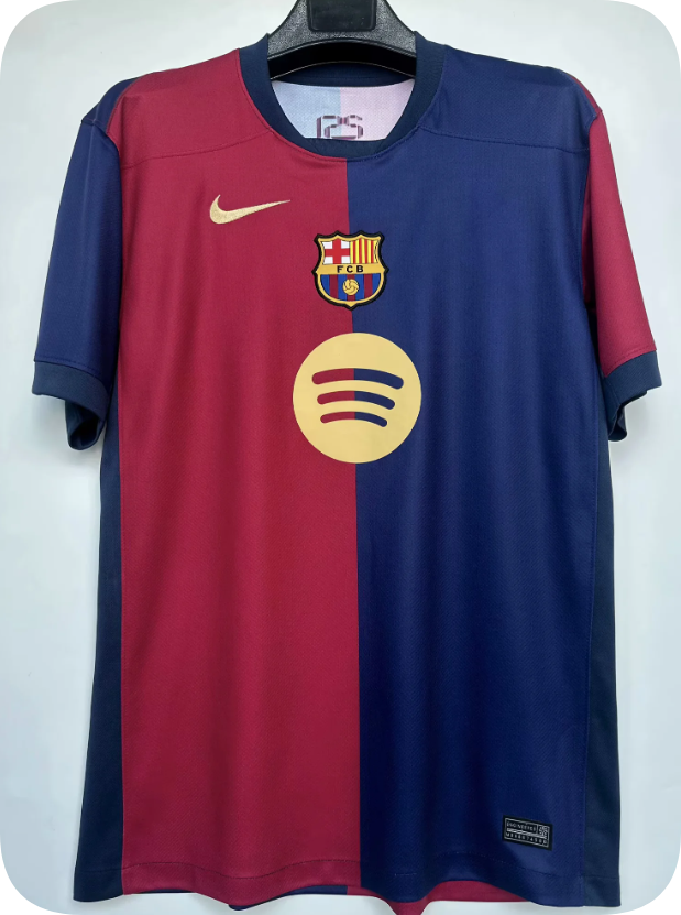 Barcelona jersey  Home and away New adult 24 25 Barcelona soccer jersey 10-20 days. It will arrive in your country