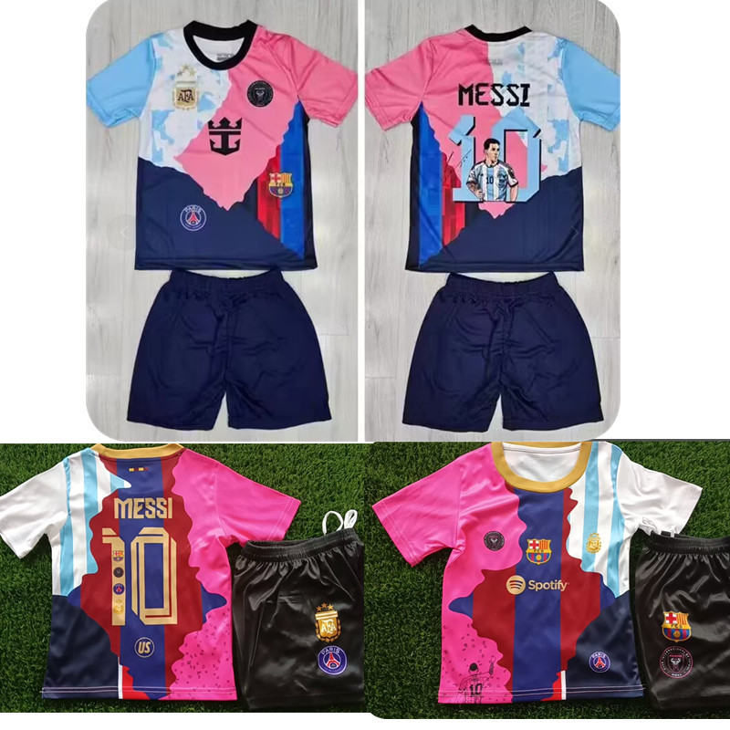 Inter Miam Barcelona new Messi Commemorative edition jersey 2025 2026  Home and away New kids kit Inter Miam  Barcelona 25/26 Messi soccer jersey 10-20 days. It will arrive in your country